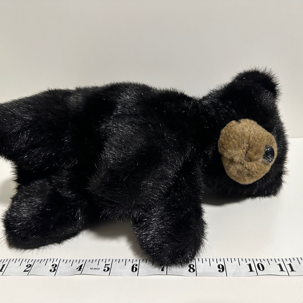 Heritage Black Plush Bear with Brown Muzzle - Picture 3 of 3